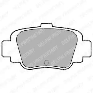 Delphi nissan гальмівні колодки задн.micra k11 92- LP780 DELPHI