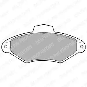 Комплект гальмівних накладок, дискове гальмо LP787 DELPHI