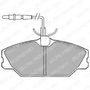 Тормозные колодки LP788 DELPHI