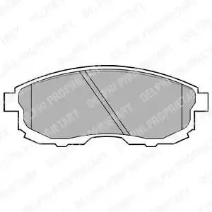 Гальмівні колодки дискові nissan maxima f 84-01 LP812 DELPHI
