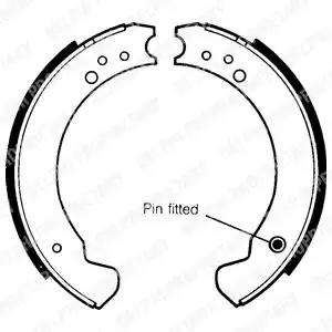 Комплект гальмівних колодок LS1089 DELPHI