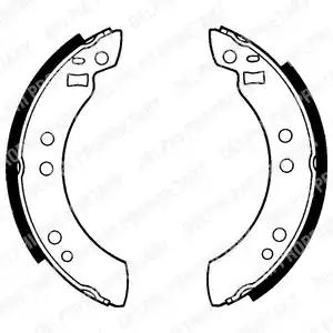 Комплект гальмівних колодок LS1173 DELPHI