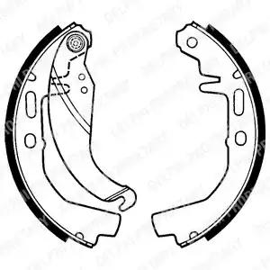 Комплект гальмівних колодок LS1247 DELPHI