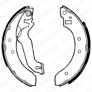 Комплект гальмівних колодок LS1249 DELPHI