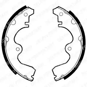 Комплект гальмівних колодок LS1333 DELPHI