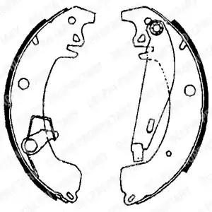 Комплект гальмівних колодок LS1606 DELPHI