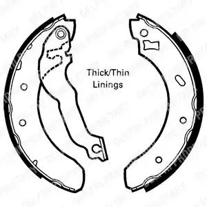 Комплект гальмівних колодок LS1618 DELPHI