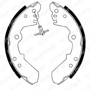 Тормозые колодки барабанные LS1687 DELPHI