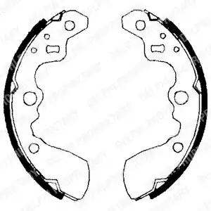 Комплект гальмівних колодок LS1710 DELPHI