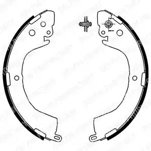 Комплект гальмівних колодок LS1852 DELPHI