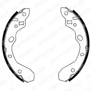 Комплект гальмівних колодок LS1855 DELPHI