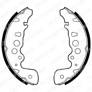 Комплект гальмівних колодок LS1882 DELPHI