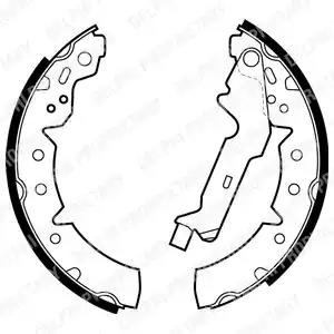 Гальмівна колодка toyota caldina carina e vi corolla 1.4-2.0d 04.92-01.02 LS1883 DELPHI