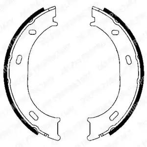 Тормозные колодки барабанные LS1905 DELPHI