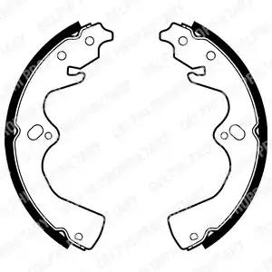 Комплект гальмівних колодок LS1907 DELPHI