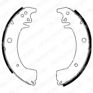Комплект гальмівних колодок LS1911 DELPHI