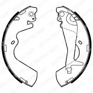 Комплект тормозных колодок LS1934 DELPHI