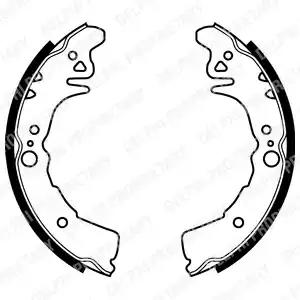 Комплект тормозных колодок LS1937 DELPHI