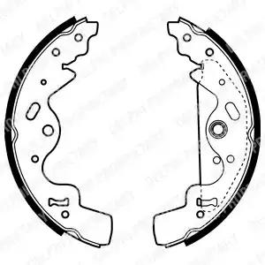 Комплект гальмівних колодок LS1941 DELPHI
