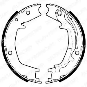 Комплект гальмівних колодок LS1985 DELPHI