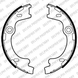 Комплект тормозных колодок стояночная тормозная... LS2012 DELPHI