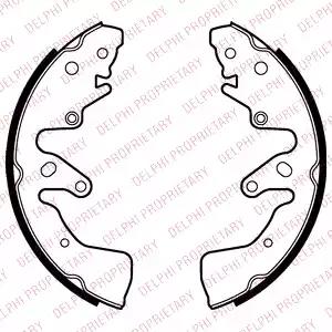 Комплект тормозных колодок LS2024 DELPHI