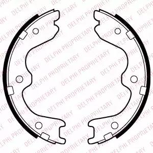 Колодки гальмівні барабанні комплект 4 шт LS2029 DELPHI