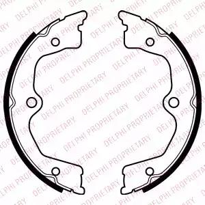 Комплект гальмівних колодок, стоянкове гальмо LS2033 DELPHI