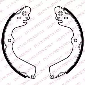 Комплект тормозных колодок LS2049 DELPHI