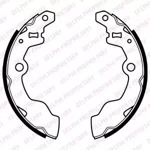 Комплект гальмівних колодок LS2069 DELPHI