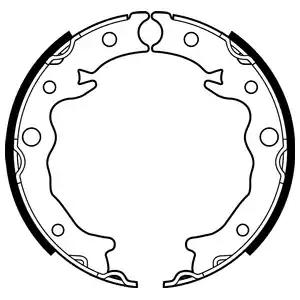 Комплект гальмівних колодок, стоянкове гальмо LS2089 DELPHI