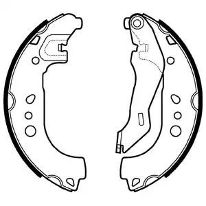 Комплект гальмівних колодок LS2107 DELPHI