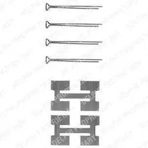 Комплект приладдя, накладка дискового гальма LX0033 DELPHI