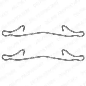 Комплектующие колодки дискового тормоза LX0088 DELPHI