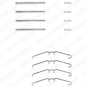 Комплект приладдя, накладка дискового гальма LX0157 DELPHI