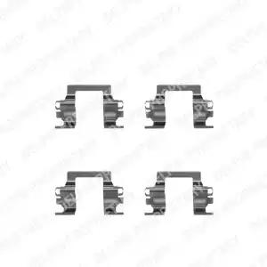 Комплект приладдя, накладка дискового гальма LX0207 DELPHI