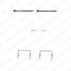Комплект приладдя, накладка дискового гальма LX0264 DELPHI