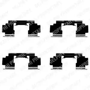 Комплектующие колодки дискового тормоза LX0301 DELPHI