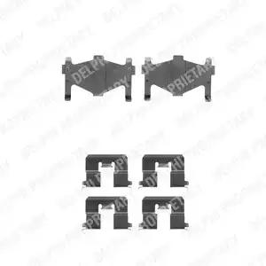 Комплект приладдя, накладка дискового гальма LX0304 DELPHI