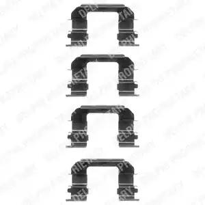 Комплектующие колодки дискового тормоза LX0349 DELPHI
