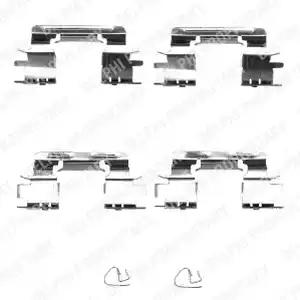 Delphi toyota установчий к-кт. гальм. колод.передн.camry v30 01- LX0385 DELPHI