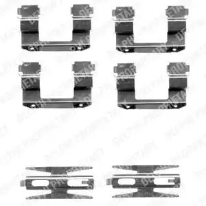 Комплект приладдя, накладка дискового гальма LX0387 DELPHI