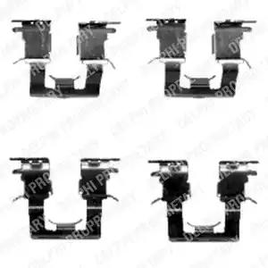 Комплект приладдя, накладка дискового гальма LX0388 DELPHI