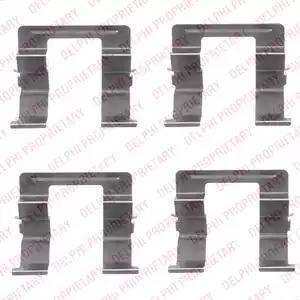 Комплектующие колодки дискового тормоза LX0420 DELPHI