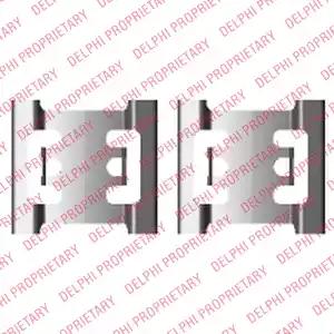 Комплектующие колодки дискового тормоза LX0428 DELPHI