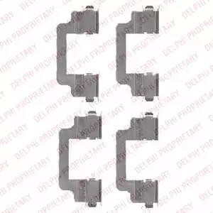 Комплект приладдя, накладка дискового гальма LX0454 DELPHI