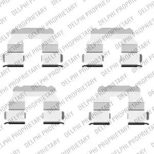 Комплект приладдя, накладка дискового гальма LX0457 DELPHI