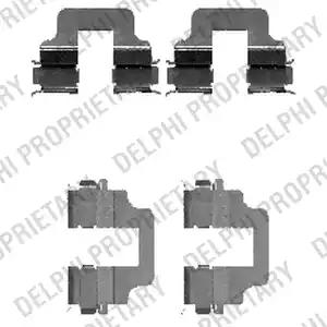 Комплектующие колодки дискового тормоза LX0473 DELPHI