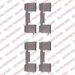 Комплектующие колодки дискового тормоза LX0478 DELPHI