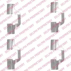 Комплектующие колодки дискового тормоза LX0492 DELPHI